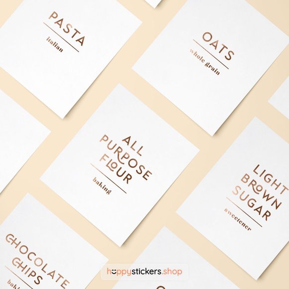 36 Labels • Glorich Minimalist Pantry for Kitchen Storage • Organization Labels - Picture 11 of 17